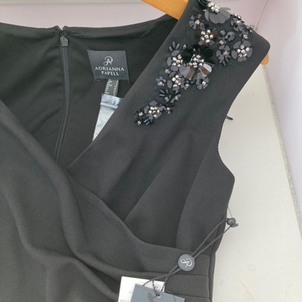 ADRIANNA PAPELL Sequined Off The Shoulder Gown - Picture 2 of 8